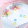 imageOAOLEER 6PCS Halloween Hair Bows for Girls Yellow Purple Flower Hair Accessories for Girls Grosgrain Ribbon Bows With Alligator Clips Girl for Kids Teen Flower BowsBack to SchoolButterfly Bows