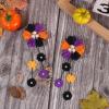imageOAOLEER 6PCS Halloween Hair Bows for Girls Yellow Purple Flower Hair Accessories for Girls Grosgrain Ribbon Bows With Alligator Clips Girl for Kids Teen Flower BowsBack to SchoolFlower BowsHalloween