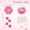 imageOAOLEER 6PCS Halloween Hair Bows for Girls Yellow Purple Flower Hair Accessories for Girls Grosgrain Ribbon Bows With Alligator Clips Girl for Kids Teen Flower BowsBack to SchoolFlower BowsValentines
