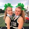 imageOaoleer 12pcs Glitter Cheer Bows for Cheerleading 7 Large Shiny Cheer Hair Bows Ponytail Holder for Cheerleader Girls Softball Sports BlueGreen