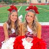imageOaoleer 12pcs Glitter Cheer Bows for Cheerleading 7 Large Shiny Cheer Hair Bows Ponytail Holder for Cheerleader Girls Softball Sports BlueRed