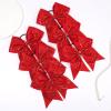 imageOaoleer 12pcs Glitter Cheer Bows for Cheerleading 7 Large Shiny Cheer Hair Bows Ponytail Holder for Cheerleader Girls Softball Sports BlueRed