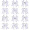 imageOaoleer 12pcs Glitter Cheer Bows for Cheerleading 7 Large Shiny Cheer Hair Bows Ponytail Holder for Cheerleader Girls Softball Sports BlueSilver