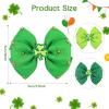 image:imageOAOLEER 6PCS St Patricks Day Hair Bows Clips for Girls Grosgrain Ribbon Green Clover Hair Bows Lucky Irish Party Bowknot Hairpins Barrette for Women Chirld Kids St PatricksESt PatricksE
