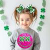 image:imageOAOLEER 6PCS St Patricks Day Hair Bows Clips for Girls Grosgrain Ribbon Green Clover Hair Bows Lucky Irish Party Bowknot Hairpins Barrette for Women Chirld Kids St PatricksESt PatricksD