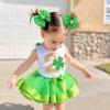 image:imageOAOLEER 6PCS St Patricks Day Hair Bows Clips for Girls Grosgrain Ribbon Green Clover Hair Bows Lucky Irish Party Bowknot Hairpins Barrette for Women Chirld Kids St PatricksESt PatricksE