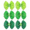 image:imageOAOLEER 6PCS St Patricks Day Hair Bows Clips for Girls Grosgrain Ribbon Green Clover Hair Bows Lucky Irish Party Bowknot Hairpins Barrette for Women Chirld Kids St PatricksESt PatricksE