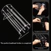 image:imageOAOLEER Acrylic Headband Holder and 2Pcs Scrunchie Holder Stand Clear Jewelry Organizer for Teen Girl Women Gifts The Perfect Scrunchy Display Organizer