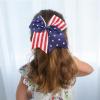 image:image12pcs 8 American Flag Cheer Bows for Girls Oaoleer 4th of July Cheerleading Hair Bow Independence Day Hair Accessories for Teens Women GirlsColor G