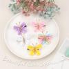 image:imageOaoleer Butterfly Hair Clips 10PCS Mini Satin Hair Bow Colorful Barrettes for Baby Girls Women Halloween Cosplaying Party Decor 2Satin Butterfly