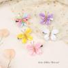 image:imageOaoleer Butterfly Hair Clips 10PCS Mini Satin Hair Bow Colorful Barrettes for Baby Girls Women Halloween Cosplaying Party Decor 2Satin Butterfly