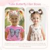 image:imageOaoleer Butterfly Hair Clips 10PCS Mini Satin Hair Bow Colorful Barrettes for Baby Girls Women Halloween Cosplaying Party Decor 2Tulle Butterfly wiith Tail