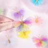 image:imageOaoleer Butterfly Hair Clips 10PCS Mini Satin Hair Bow Colorful Barrettes for Baby Girls Women Halloween Cosplaying Party Decor 2Tulle Butterfly16PCS