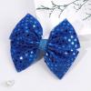 image:imageOAOLEER 2PCS Hair Bows for Girls Blue Sparkly Glitter Toddler Bows with Alligator Clips Girl Hair Accessories for Kids Teen Back to School BlueBlue