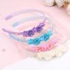 image:imageOAOLEER 4PCS Headband for Girls Flower Headbands Floral Hair Bands Non Slip Hoops Accessories for Girls Toddlers Kids Teens ChildrenButterfly Headbands 1 Count Pack of 4Flower Headbands