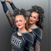 image:imageOAOLEER 16pcs Glitter Cheer Hair Bows for Cheerleader Sparkly Rhinestone Cheer Bows with Ponytail Tie Holder for Teen Girls Softball Girls GreenBlack