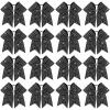 image:imageOAOLEER 16pcs Glitter Cheer Hair Bows for Cheerleader Sparkly Rhinestone Cheer Bows with Ponytail Tie Holder for Teen Girls Softball Girls GreenBlack