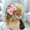 image:imageOAOLEER 6Pcs Easter Bunny Hair Bow Clips Rabbit Hair Bow Accessories for Easter Party Birthday Supplies Pink Easter BowGlitter Easter Bows