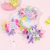 image:imageOAOLEER 6Pcs Easter Bunny Hair Bow Clips Rabbit Hair Bow Accessories for Easter Party Birthday Supplies Pink Easter BowPink Easter Bow