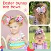image:imageOAOLEER 6Pcs Easter Bunny Hair Bow Clips Rabbit Hair Bow Accessories for Easter Party Birthday Supplies Pink Easter BowPink Easter Bow
