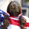 image:image4 PCS Patriotic Haitr Scrunchies Oaoleer 4th of July Hair Ties Elastics Scrunchy Bobbles Soft Hair Bands Ponytail Holder American USA Hair Accessories for Women Girls American  PolyesterAmerican  Polyester