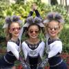 image:imageOAOLEER 6pcs 7 Large Glitter Cheer Hair Bows for Cheerleader Black Gradient Rhinestone Shiny Cheer Bow with Ponytail Tie Holder for Girls Softball Cheerleader BlackBlack