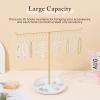 image:imageOAOLEER Bracelet Holder Display Gold Jewelry Holder with Movable Hooks Bracelet Stand Organizer Jewelry Display Stand for Necklaces Bangles