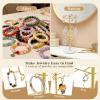 image:imageOAOLEER Bracelet Holder Display3Tier Rotating Bracelet Organizer Jewelry Stand Gold Metal Jewelry Display for Vendor With 36 Hooks