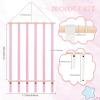 image:imageOAOLEER Hair Bow Holder Organizer for Girls Hair BowsHair Accessories Headband Organizer Bow Storage Hanger for Baby Girls Wall Hanging Decor for Toddler Girls White BPink