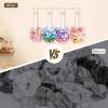image:imageOaoleer Scrunchies Holder Hanger Hair Tie Organizer Hair Accessories Hair Bow Clips Organizer for Girls Women PinkBeige