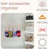image:imageOaoleer Scrunchies Holder Hanger Hair Tie Organizer Hair Accessories Hair Bow Clips Organizer for Girls Women PinkPink