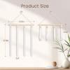 image:imageOaoleer Scrunchies Holder Hanger Hair Tie Organizer Hair Accessories Hair Bow Clips Organizer for Girls Women PinkWhite