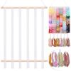 image:imageOAOLEER Hair Bow Holder Organizer for Girls Hair BowsHair Accessories Headband Organizer Bow Storage Hanger for Baby Girls Wall Hanging Decor for Toddler Girls White BWhite B