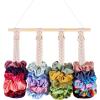 image:imageOaoleer Scrunchies Holder Hanger Hair Tie Organizer Hair Accessories Hair Bow Clips Organizer for Girls Women PinkPink