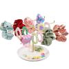 image:imageOAOLEER Scrunchies Holder Stand 3Tier Hair Ties Holder for Girls Women Metal Hair Accessories Organizer Storage for Bathroom Bedroom Organizer Gold