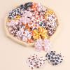 image:imageOAOLEER Hair Bows 80Pcs 3 Inch Grosgrain Ribbon Pinwheel Hair Clips for Girls Kids DIY Letter Printed Accessories40PCS Ball Hair Bows