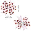 image:imageOAOLEER Hair Bows 80Pcs 3 Inch Grosgrain Ribbon Pinwheel Hair Clips for Girls Kids DIY Letter Printed Accessories40PCS Ball Hair Bows