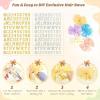 image:imageOAOLEER Hair Bows 80Pcs 3 Inch Grosgrain Ribbon Pinwheel Hair Clips for Girls Kids DIY Letter Printed Accessories80PCS Pinwheel Hair Bows