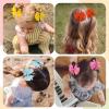 image:imageOAOLEER Hair Bows 80Pcs 3 Inch Grosgrain Ribbon Pinwheel Hair Clips for Girls Kids DIY Letter Printed Accessories80PCS Pinwheel Hair Bows