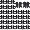 image:imageOAOLEER 32PCS 8 Large Cheer Hair Bows for Cheerleader Big Jumbo Black Cheering Hair Bows Ponytail Holder Elastic Band Handmade for Cheerleading College Sports BlackBlack