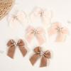 image:imageOAOLEER 6PCS Hair Bows for Girls Bow Hair Clips for Girls Ribbon With Alligator Clips Girl Hair Accessories for Kids Teen Back to School PinkBlueYellowBeige Series
