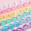 image:imageOAOLEER 48PCS Baby Hair Ties Toddler Hair Ties No Damage with Flower Soft Elastic Ponytail Holders Hair Accessories for Thick Hair Infants Baby Toddlers Little Girls 1 Inch