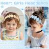 image:imageOAOLEER 4 PCS Heart Headbands for GirlsGlitter Girls Hairbands Sparkly Hair Accessories for Birthday Party PromsHeart