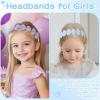 image:imageOAOLEER 4 PCS Heart Headbands for GirlsGlitter Girls Hairbands Sparkly Hair Accessories for Birthday Party PromsHeart