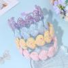image:imageOAOLEER 4 PCS Heart Headbands for GirlsGlitter Girls Hairbands Sparkly Hair Accessories for Birthday Party PromsHeart