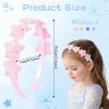 image:imageOAOLEER 4 PCS Heart Headbands for GirlsGlitter Girls Hairbands Sparkly Hair Accessories for Birthday Party PromsStar