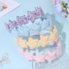 image:imageOAOLEER 4 PCS Heart Headbands for GirlsGlitter Girls Hairbands Sparkly Hair Accessories for Birthday Party PromsStar