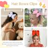 image:imageOAOLEER 50Pcs 45 Hair Bows for Girls Grosgrain Ribbon Hair Bows Clips Alligator Clips Barrettes Hair Accessories Back to School Party 45 inch 1 Count Pack of 506 inch