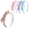 image:imageOAOLEER Headband for Girls Glitter HeadbandFlower Headbands Floral Hair Bands Hoops Accessories for Girls Toddlers Kids Teens