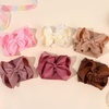 image:imageOAOLEER 3PCS Baby Girls Bows Headbands Nylon Hairbands Ribbon Bow Elastic Hair Accessories for Newborns Infants Toddlers and Kids PinkPink